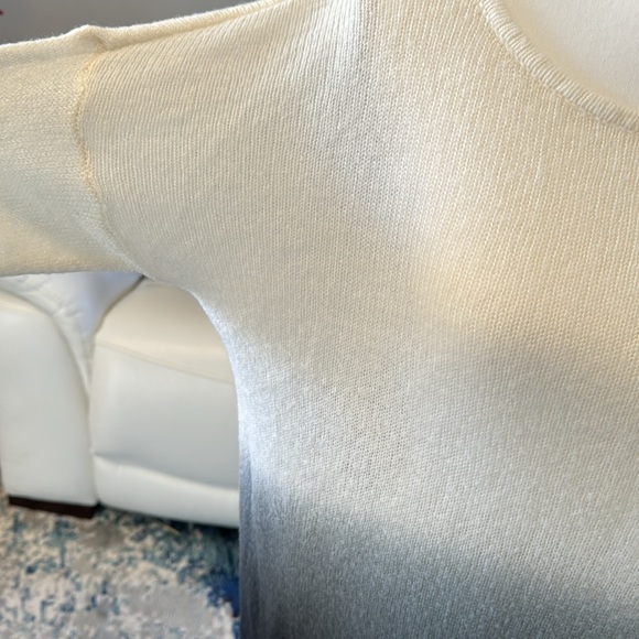 Vince Camuto Free w/$35 Bundle Ombre Knit Asymmetrical Hem Dolman Sleeve Sz L - Picture 4 of 9